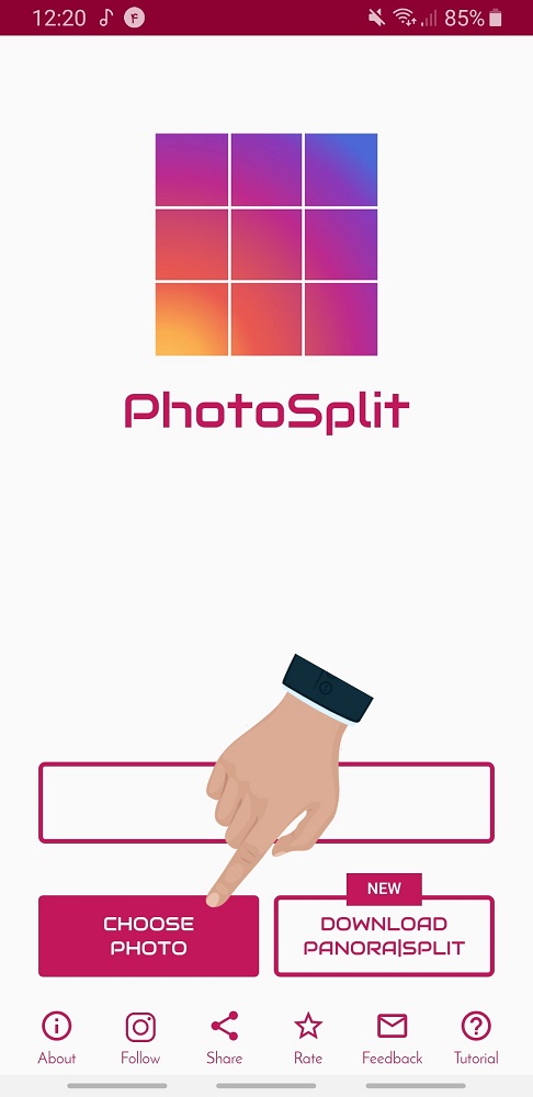 آموزش پازلی کردن عکس برای اینستاگرام با استفاده از برنامه Photosplit