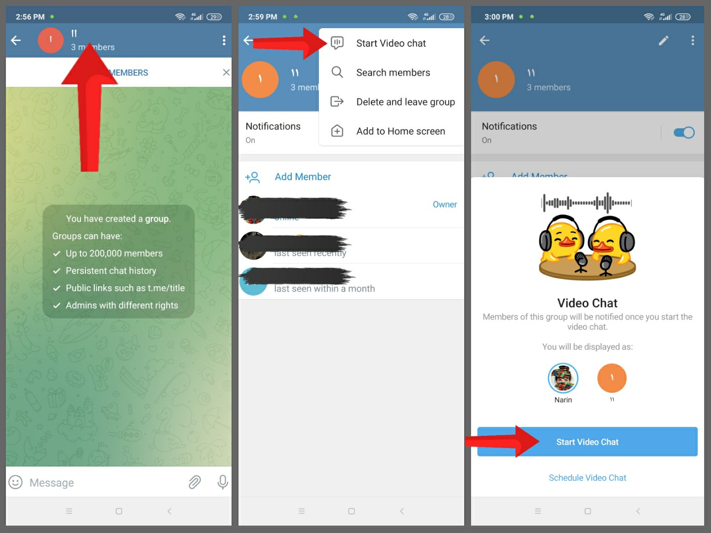 آموزش انجام تماس تصویری گروهی در تلگرام 